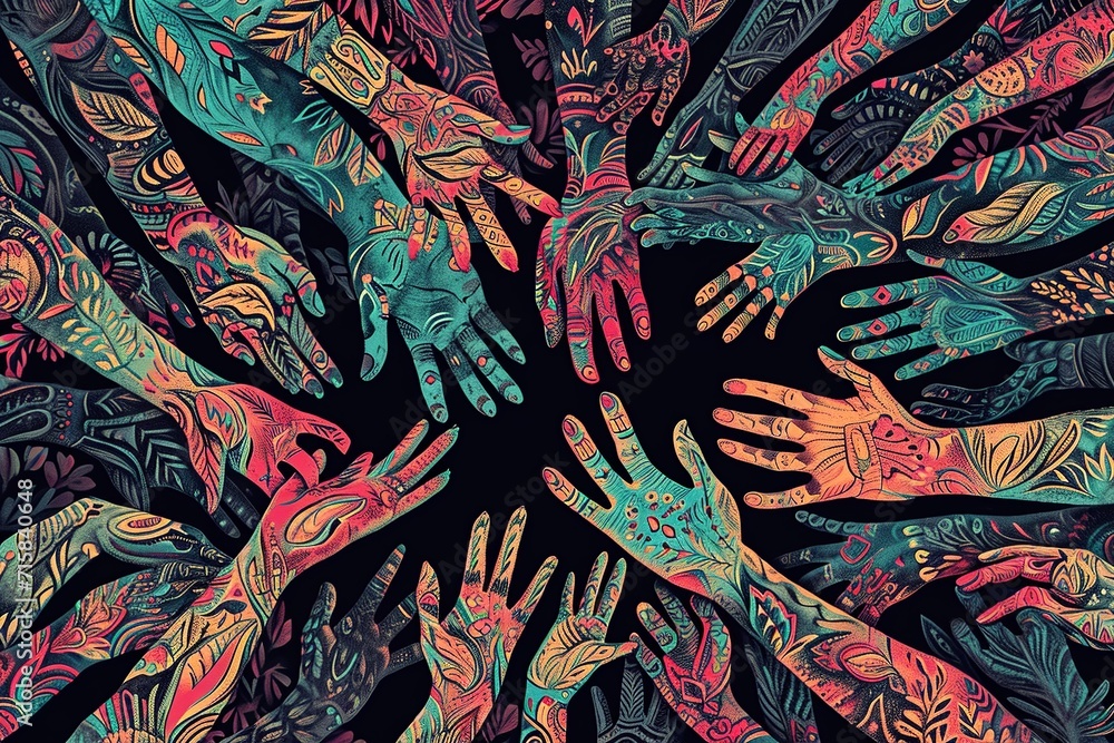 Poster immerse yourself in a mesmerizing generative ai illustration that beautifully captures the essence o