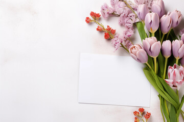 Spring flowers background. Happy Easter. Mother's Day. International Women's Day