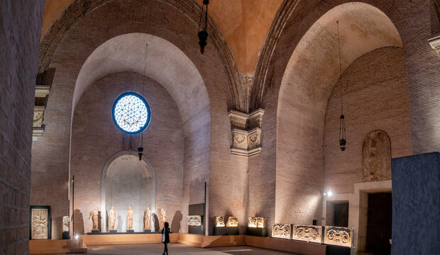 Interior of the Church of San Sebastiano, Mantova, Italy