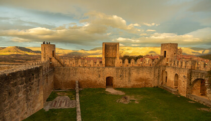 Interior of the Frias castle in Burgos. Located in Castilla y Leon, Spain. Old fortification