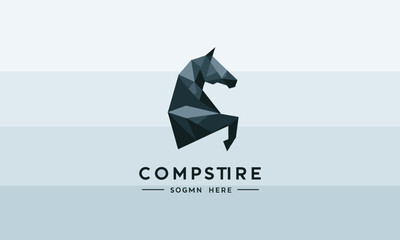 black horse vector