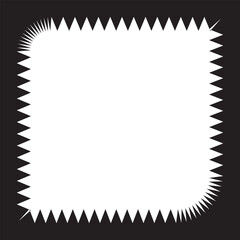 Scallop Edge Square Leaf Border Frame