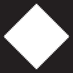 Wavy Edge Square Shapes Icon Set