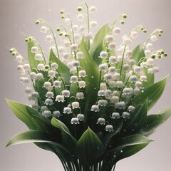  lily of the valley is a kind of perennial herbaceous plant known as may bells our lady s tears and mary s tears