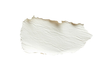 Ripped paper tear from notebook or sheet isolated on transparent png background, cutout paper, blank note piece,