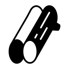Wood Log solid glyph icon