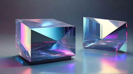 3D holographic abstract wallpaper background
