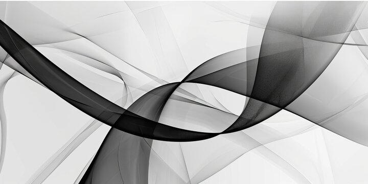 minimalistic composition of intersecting lines and curves in shades of black and white © BackgroundWorld