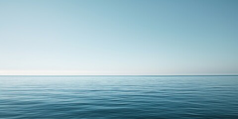 seascape with calm waters and a clear sky