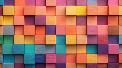 multicolored wooden 3D blocks Texture Background