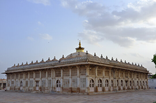Stone facade with Jali or jaali of Tomb at Sarkhej, Ahmedabad, Gujarat, India