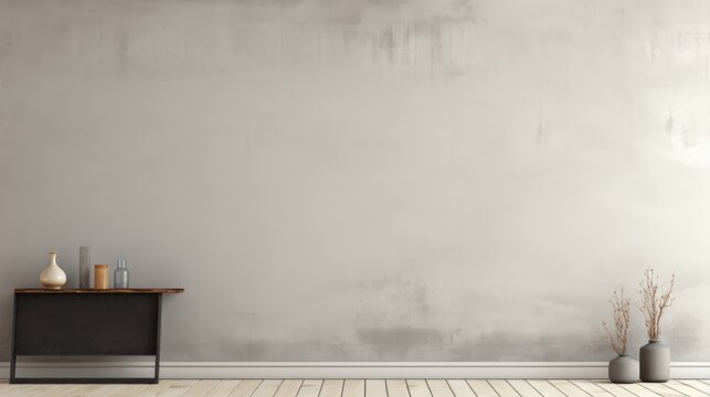 Clean and simple light color wall interior empty room background or backdrop for online presentations and virtual meetings and teams video calls