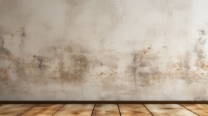 Clean and simple neutral color rustic wall empty room background or backdrop for online presentations and virtual meetings