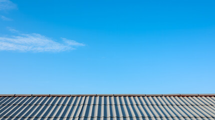 Fototapeta na wymiar Le toit d'un hangar. 