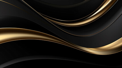 Three-dimensional dark golden and black background for a stunning wallpaper.