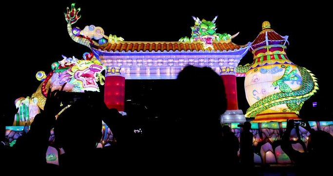 Taiwan, Taipei, lively, lantern festival, Xianglong Xianrui, lantern