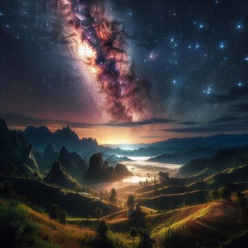 the awe-inspiring beauty of a starry night sky