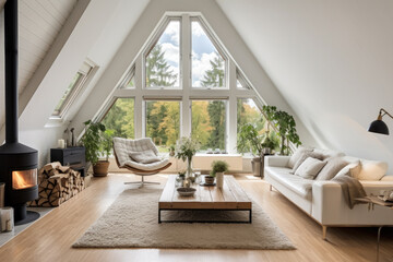 Scandinavian living room interior