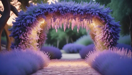 Enchanted Night in a Floral Bower of Lavender Bliss.