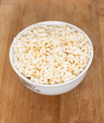 Puffed rice or moori isolated on a background