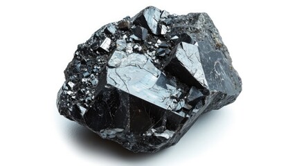 Fototapeta premium Hematite gemstone on white background