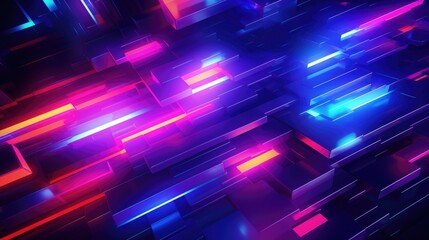 abstract background with neon lights and shapes, modern and dynamic background, science and technology concept, futuristic styled backdrop