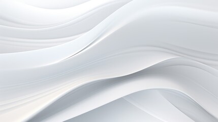 abstract white background with clean and airy waves, modern textured backdrop, 3D technology concept