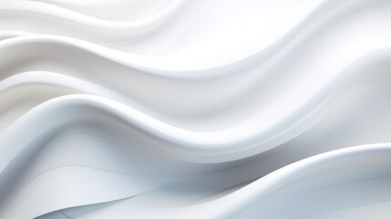 abstract white background with clean and airy waves, modern textured backdrop, 3D technology concept