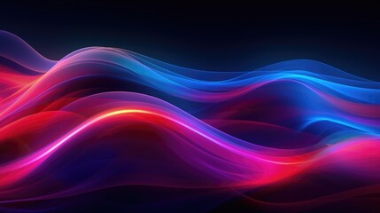 abstract background with neon waves, modern and dynamic background, science and technology concept, futuristic styled backdrop