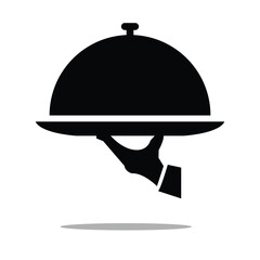 Fototapeta premium Vector dish Icon. restaurant dish. eps 10 