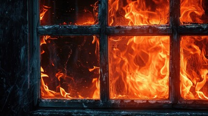Fire window building house apartment wallpaper background