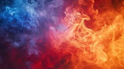 Obraz na płótnie Canvas Colorful neon flame burn fire blaze abstract texture wallpaper background