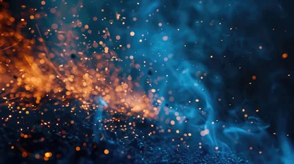 Foto op Plexiglas Fireworks fire sparks abstract texture wallpaper background © Irina