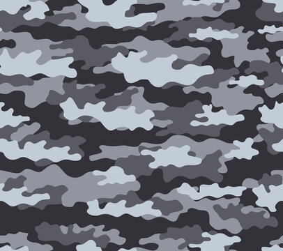 
Texture camouflage gray background, military uniform, repeat pattern on textiles