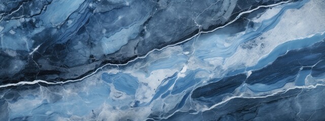 Luxury blue marble background. Modern banner. Real natural blue marble and surface background - obrazy, fototapety, plakaty