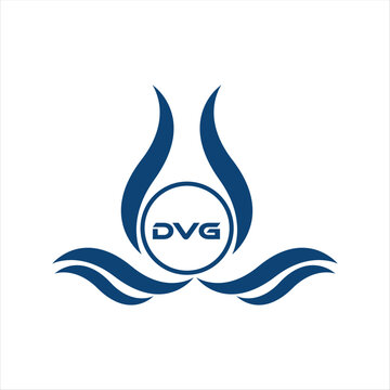 DVG letter water drop icon design with white background in illustrator, DVG Monogram logo design for entrepreneur and business.
