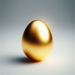 golden egg on white background