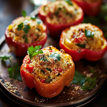 Stuffed Capsicums with Quinoa