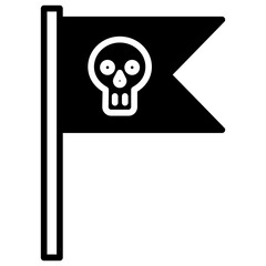 Flag solid glyph icon