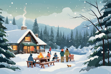 Winter Cabin Gathering.