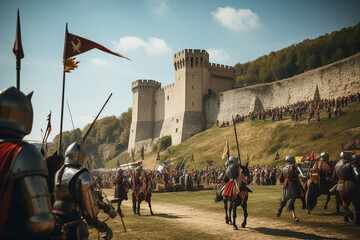 Medieval Battle Reenactment.