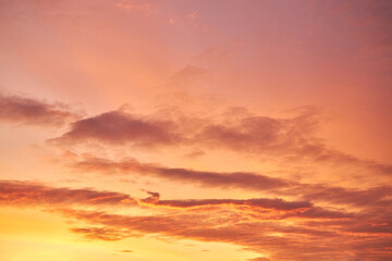 Panorama sunset sky for background or sunrise sky and cloud