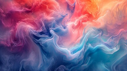 Fototapeta premium A fluid and dynamic abstract background with swirling colors
