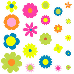 Retro Flower Collection No.1