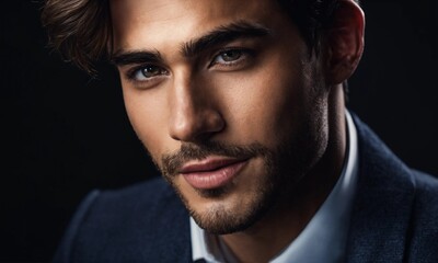 Obraz premium Happy young business man posing 