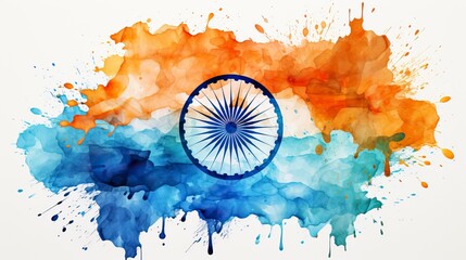 India pride flag wallpapers phd free download ,illustration, Indian Republic Day, Indian Independence day - obrazy, fototapety, plakaty