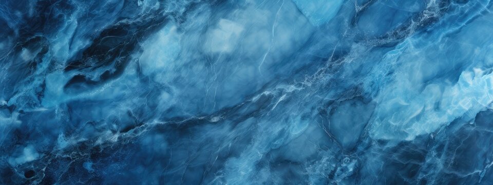 Luxury blue marble background. Modern banner. Real natural blue marble and surface background © Ilmi
