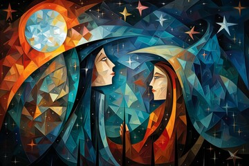 Celestial stargazers, mapping the constellations and unraveling the secrets of the universe - Generative AI