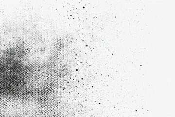 Tranquil Fusion: Monochrome Abstract Splatter Background Texture with Subtle Halftone Vector Overlay Wallpaper