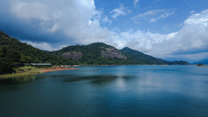 Thenmala or Parappar dam reservoir, Kallada irrigation project, Kollam, Kerala